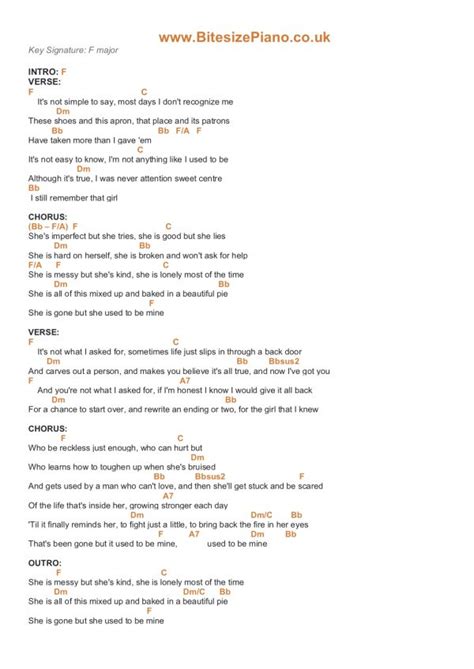 she used to be mine lyrics